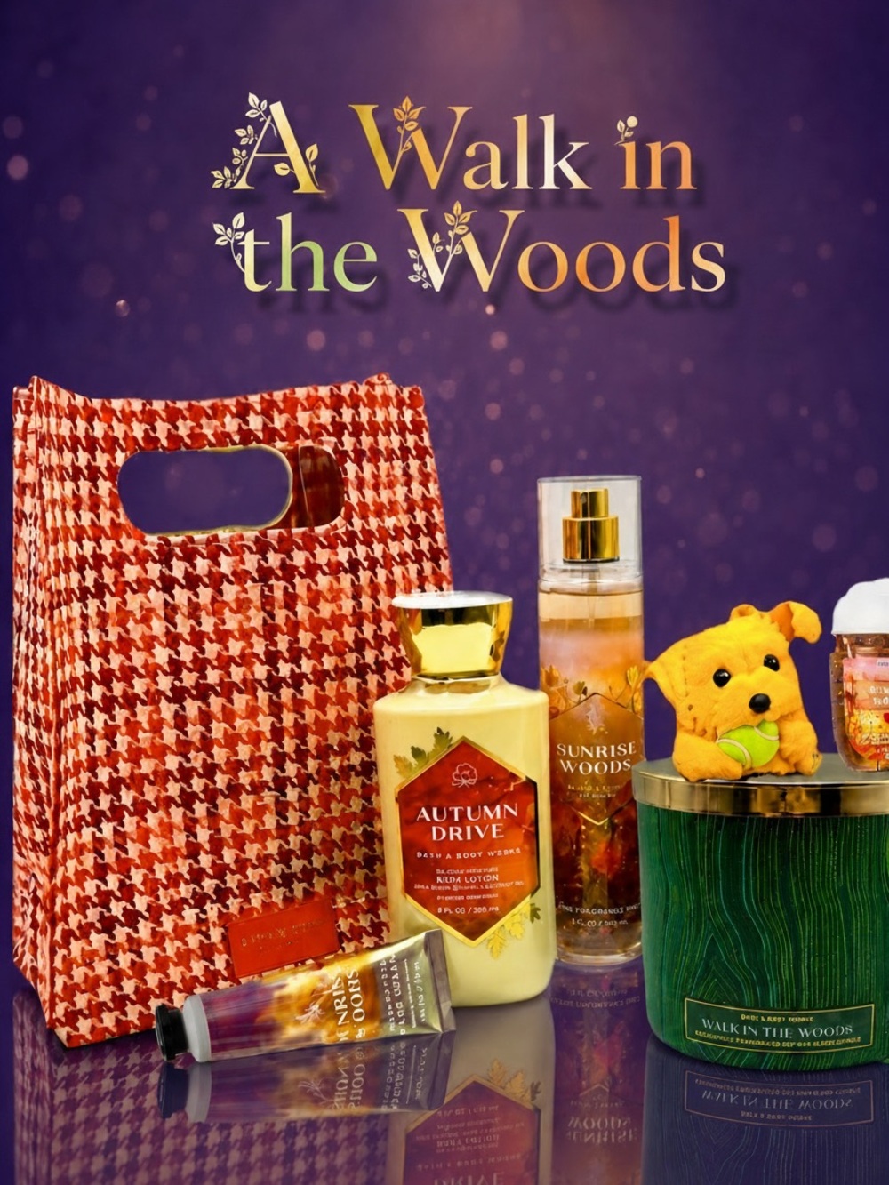 BBW Walk in the Woods 3-Wick Sunrise Woods Fall 7 Pc Set